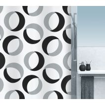 rideau " rings grey-black " - SPIRELLA