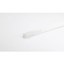 Profilé U alu laqué blanc mm.8x8