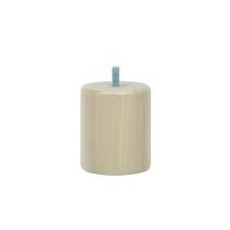 Pied de lit cylindrique verni naturel H.80 Ø68 mm - EVOLUDIS