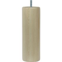 Pied de lit cylindrique verni naturel H.200 Ø68 mm - EVOLUDIS