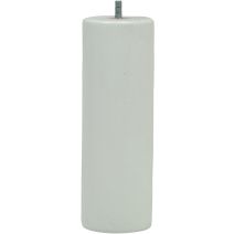 Pied de lit cylindrique blanc H.200 Ø68 mm - EVOLUDIS