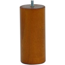 Pied de lit cylindrique merisier H.150 Ø68 mm - EVOLUDIS
