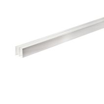 Profilé double U alu laqué blanc mm.20x18