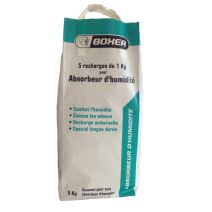 Recharge sac 5 x 1 kg pour absorbeur d'humidité