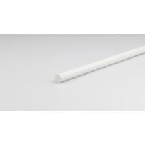 Tube rond plein blanc pvc rigide mm.8