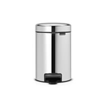 Poubelle à Pédale New Icon 3L Argent - BRABANTIA