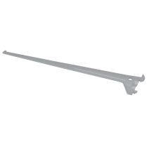 Console simple gris en acier, prof 50cm, entraxe 50mm - DURALINE