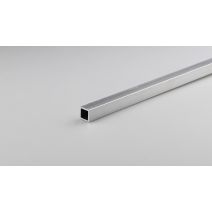 Tube carré alu naturel argent mm.20x20x1 - ARCANSAS