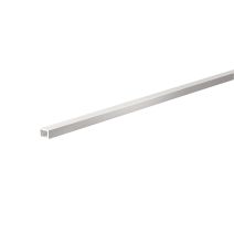 Tube carré alu anodisé argent mm. 10x10x1 - ARCANSAS