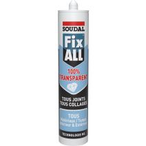 Mastic colle Fix ALL Crystal 290ml - SOUDAL