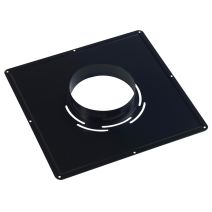 Plaque de propreté inox 40x40cm ∅180mm - TEN