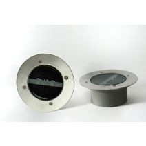 Spot solaire encastrable inox