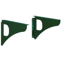 Lot de 2 équerres design vert pour fixation murale - DECAYEUX