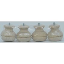 pied de meuble mod01 brut h80 85mm - x4
