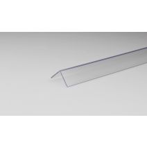 Cornière transparent pvc 20x20x1