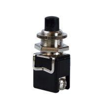 Interrupteur Poussoir Contacteur 12x23mm 250V Noir - TIBELEC