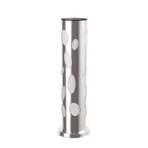 Borne solaire cylindrique très éclairante inox H 62 cm - GALIX
