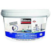 RUBSON Murs Intérieurs Peinture Anti-Humidité Blanc Seau 2.5l