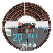 Kit tuyau arrosage Comfort Flex Ø15mm 20m équipé - GARDENA
