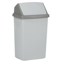 Poubelle Eclipse - 50L - gris granite - ALLIBERT