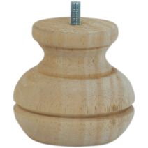 Pied de meuble modèle 01 brut H.80 Ø85mm - EVOLUDIS