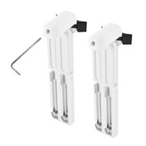 U17/ 2 Supports en métal renforcé blanc