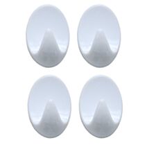 Pack de 4 crochets adhésifs - blanc