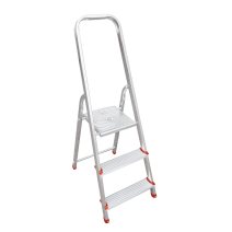 Escabeau 3 marches alu/acier 2 m 57  - 1ER