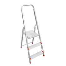 Escabeau 3 marches alu/acier 2 m 57  - 1ER