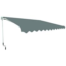 Store banne manuel 3 x 2.5 m gris - INVENTIV