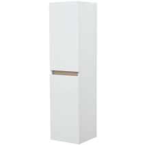 Colonne Salle de bain Tempo 30x30x120cm 2 portes Blanc
