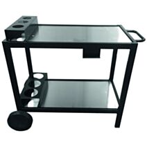 Chariot avec Plateau Kevin en Inox 106,5x58x86,5cm
