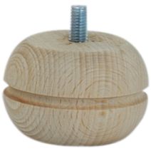 Pied de meuble modèle 25 brut H.40 Ø65 mm - EVOLUDIS