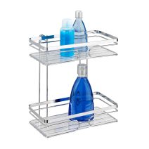 Etagère droite Premium double acier inoxydable - WENKO