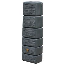 Cuve Récupérateur eau de pluie mural 300L Slim Stone gris granite - GARANTIA
