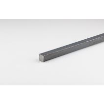 Tube carré plein extrudé acier naturel noir mm.12x12