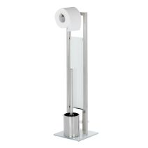 Serviteur WC Rivalta chromé acier/ver - WENKO