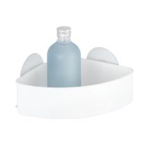 Etagère d'angle blanche pour douche Static-Loc Osimo - WENKO