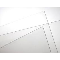 Lisse transparent 50 x 100 cm épaisseur +/- 5mm