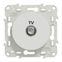 Prise tv à assembler Odace blanc - SCHNEIDER ELECTRIC