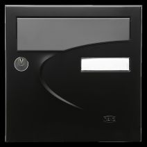 Boîte aux lettres normalisée préférence 1 porte noir mat - RENZ