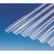 Plaque Ondulée PVC Transparent micro Decor L.2xL.0,75m