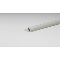 1/4 rond pvc emaillé gris clair 8mm - ARCANSAS
