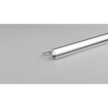 1/4 rond alu argent chromé 8mm - ARCANSAS