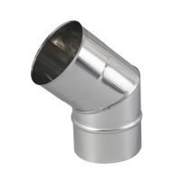 Coude 2 parties 45° inox ∅153mm - TEN