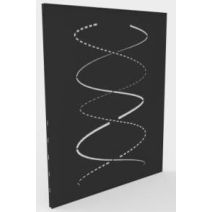 Plaque de protection murale Loom noir 80x120 - DIXNEUF