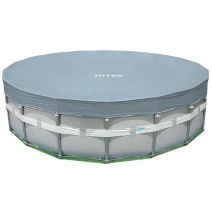 bache de protection pour piscine tubulaire ronde 4,88m - INTEX