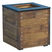 Bac à fleurs bois COLLECTORS 63L 45x45xH.49cm - CERLAND