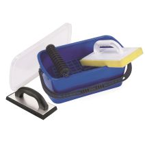 Kit pour joint de carrelage avec bac 10 litres et frottoir - PRCI
