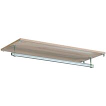 Dressing Easy Dress étagère + tringle penderie L90xP40cm Chêne
